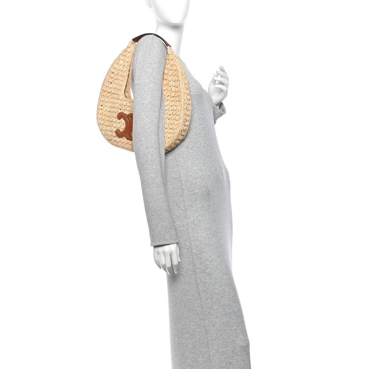 Calfskin Hobo Bag - Natural
