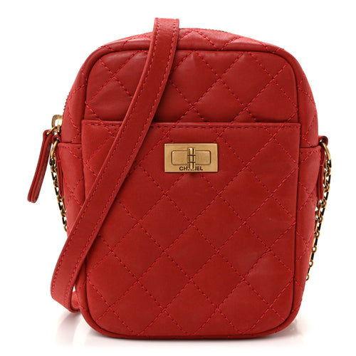 Quilted Calfskin Handbag - Red