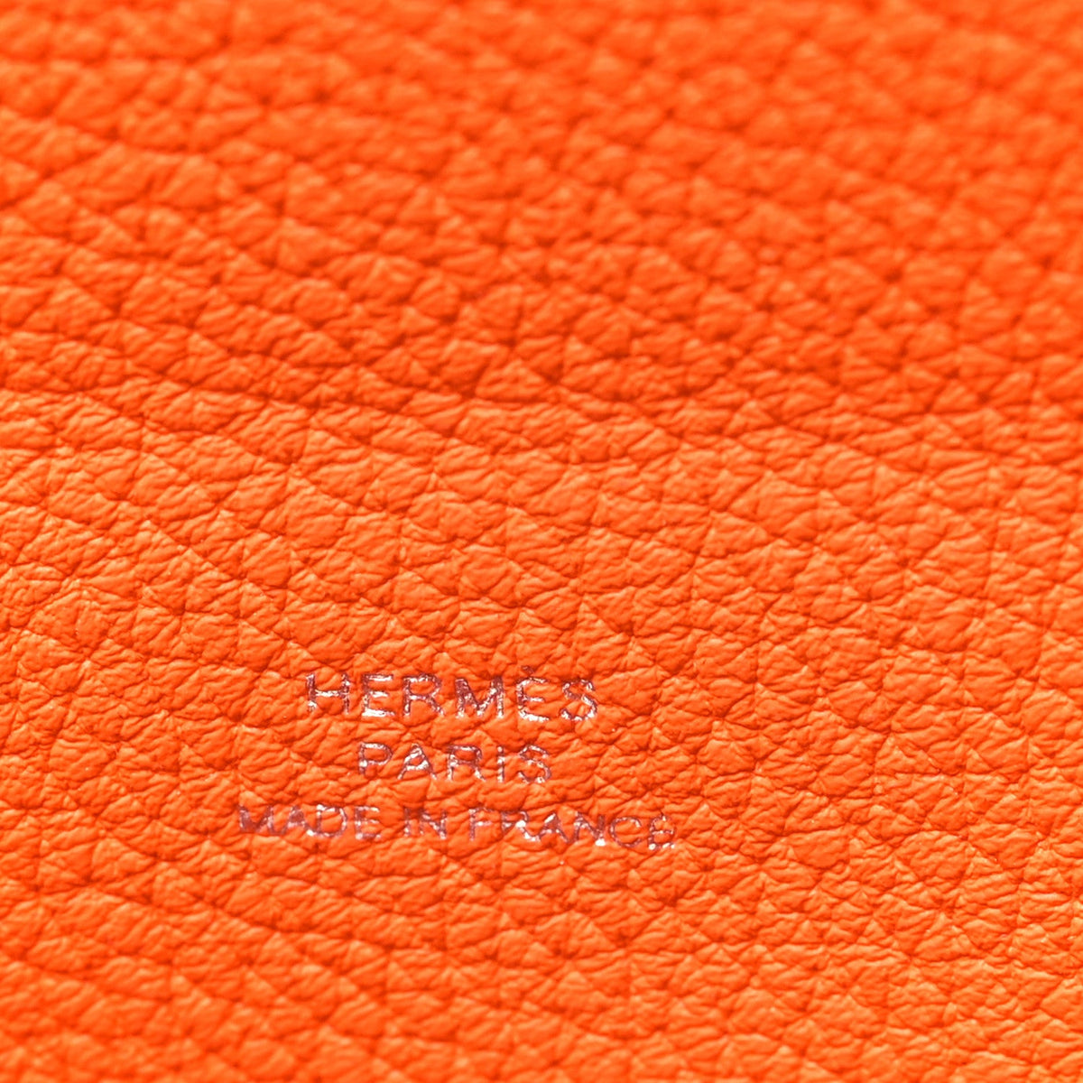 Togo Videpoches Orange Handbag