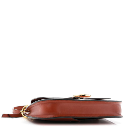 Mini Calfskin Crossbody Bag - Brown