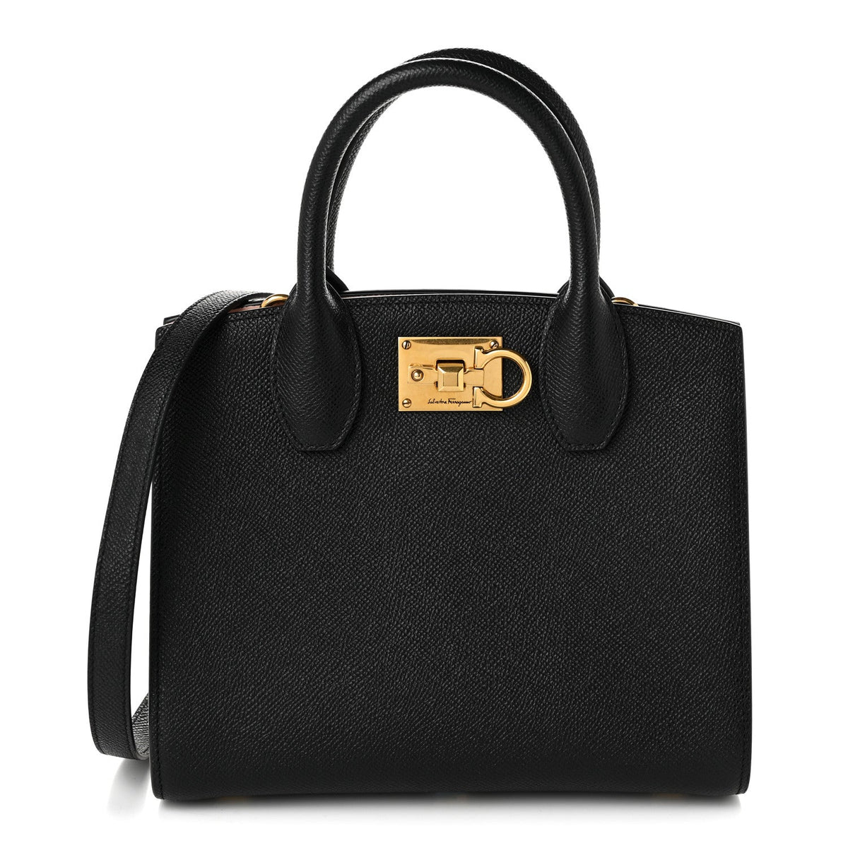 Small Calfskin Handbag - Black