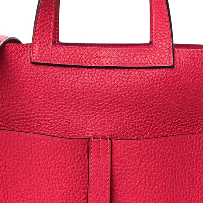 Taurillon Clemence Halzan 25 Rose Shocki Handbag