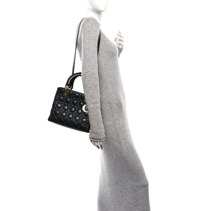 Medium Lambskin Handbag - Black