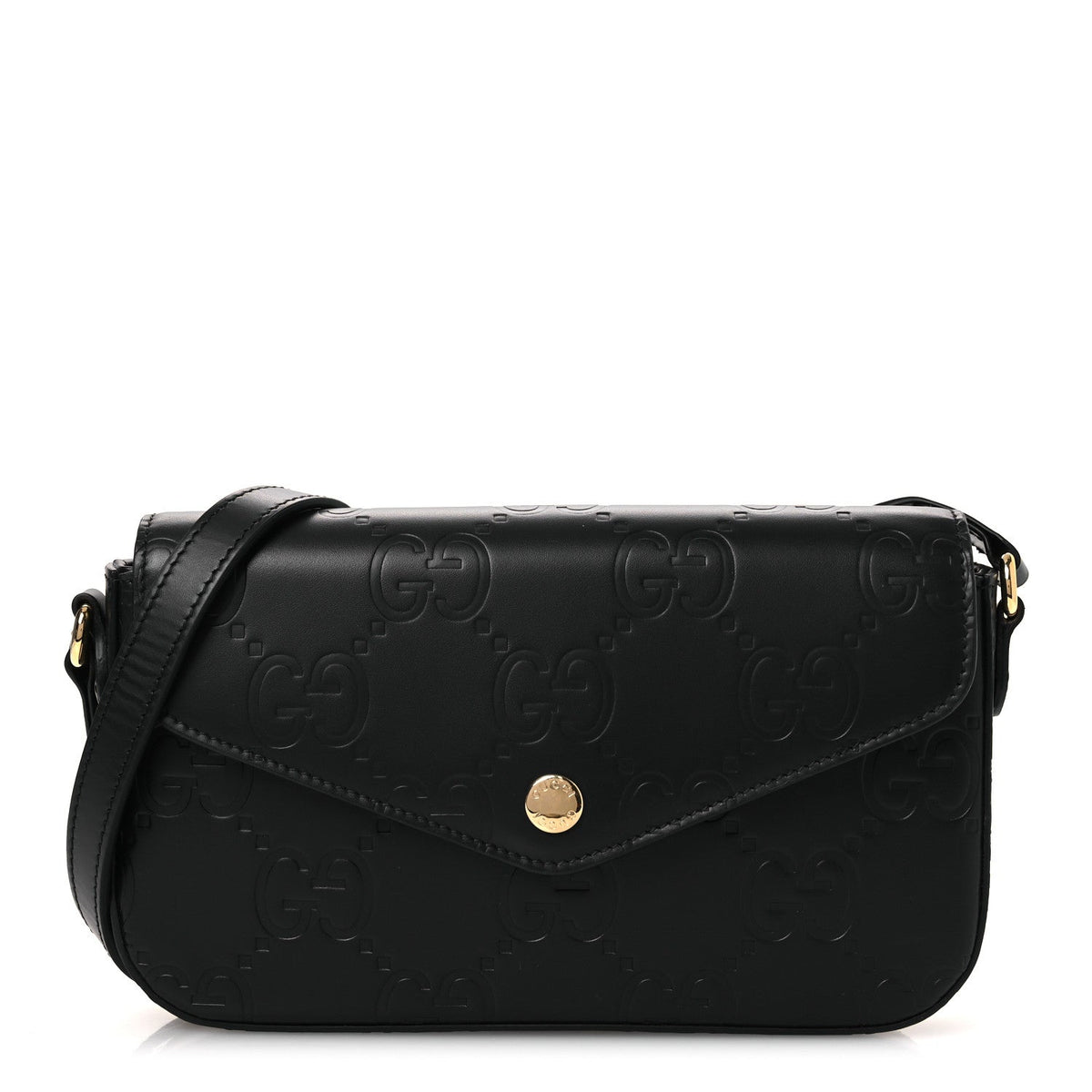 Mini Calfskin Shoulder Bag - Black