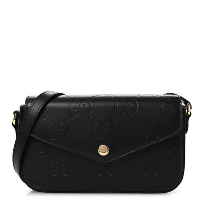 Mini Calfskin Shoulder Bag - Black