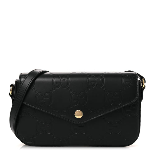 Mini Calfskin Shoulder Bag - Black