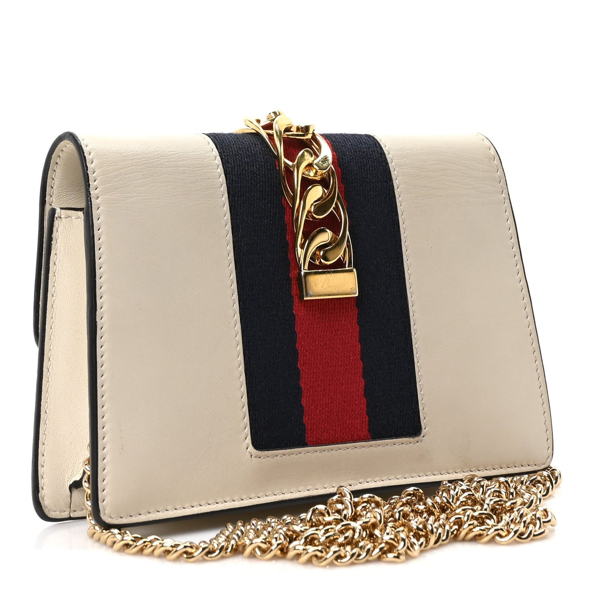 Mini Calfskin Shoulder Bag - White