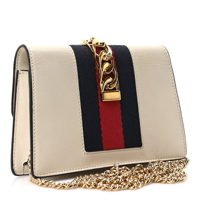 Mini Calfskin Shoulder Bag - White
