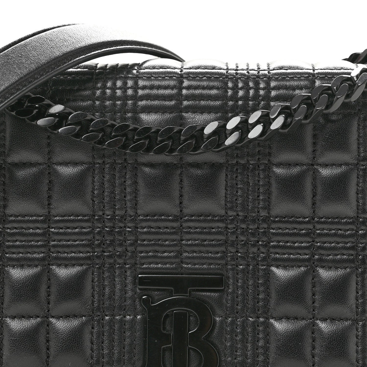 Small Quilted Lambskin Handbag - Black