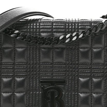 Small Quilted Lambskin Handbag - Black