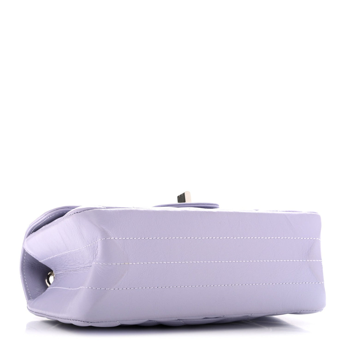 Mini Quilted Calfskin Flap Shoulder Bag - Purple
