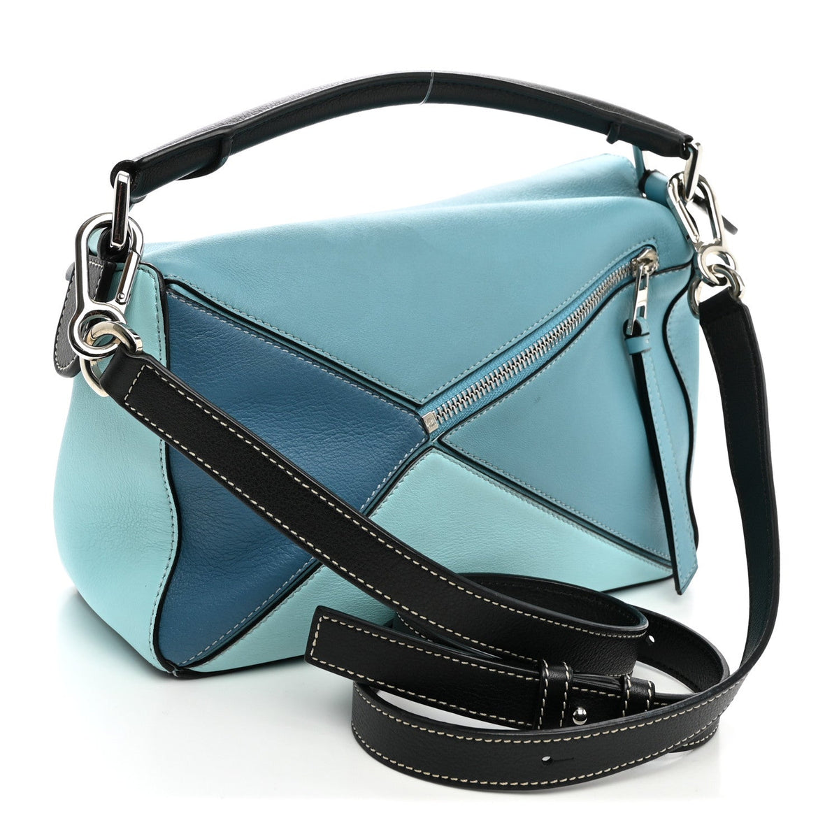 Medium Calfskin Handbag - Light Blue