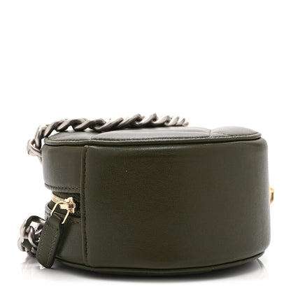 Quilted Lambskin Clutch Bag - Green