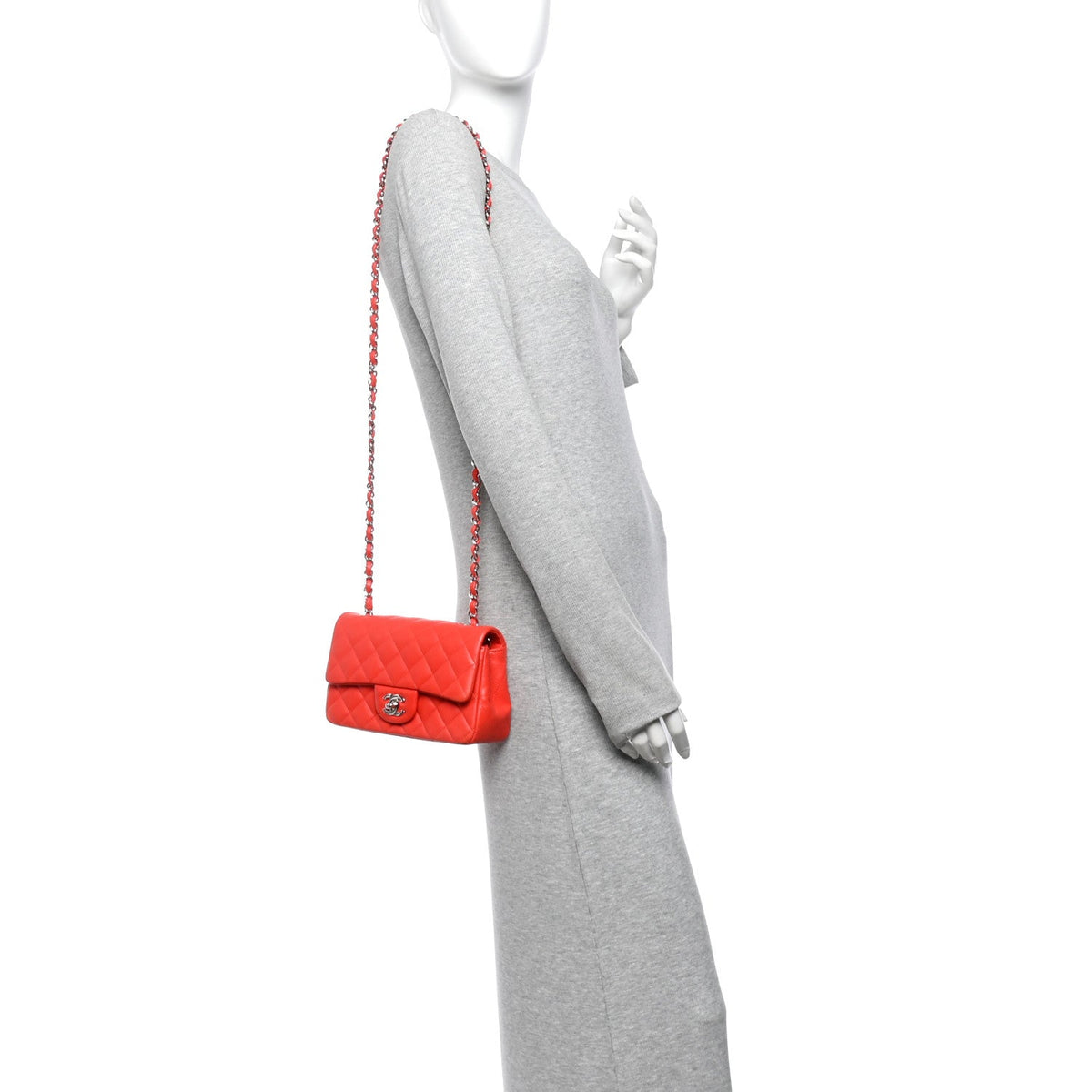 Mini Quilted Lambskin Flap Shoulder Bag - Tan