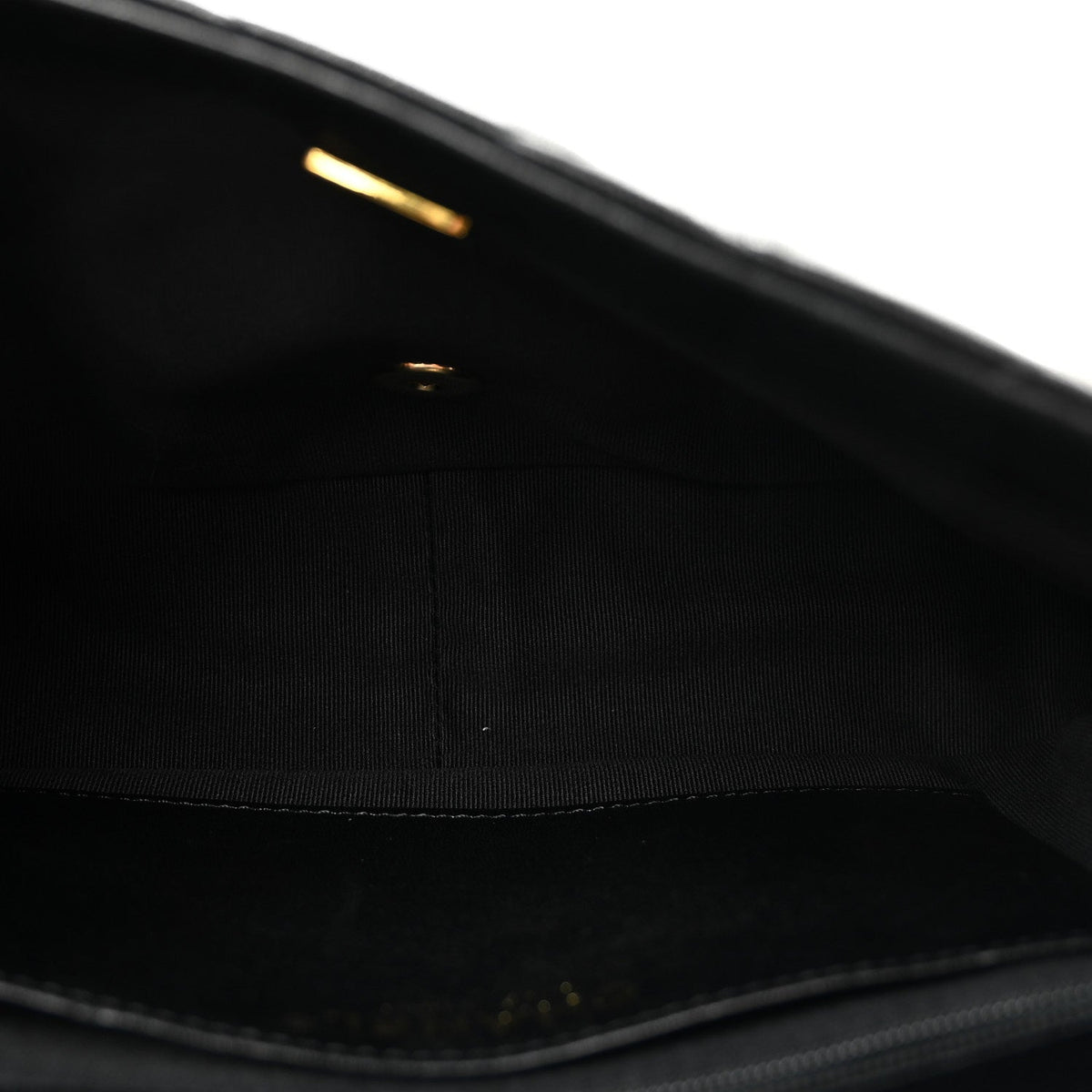 Large Quilted Lambskin Flap Shoulder Bag - Black