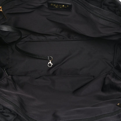 Medium Nylon Tote Bag - Black