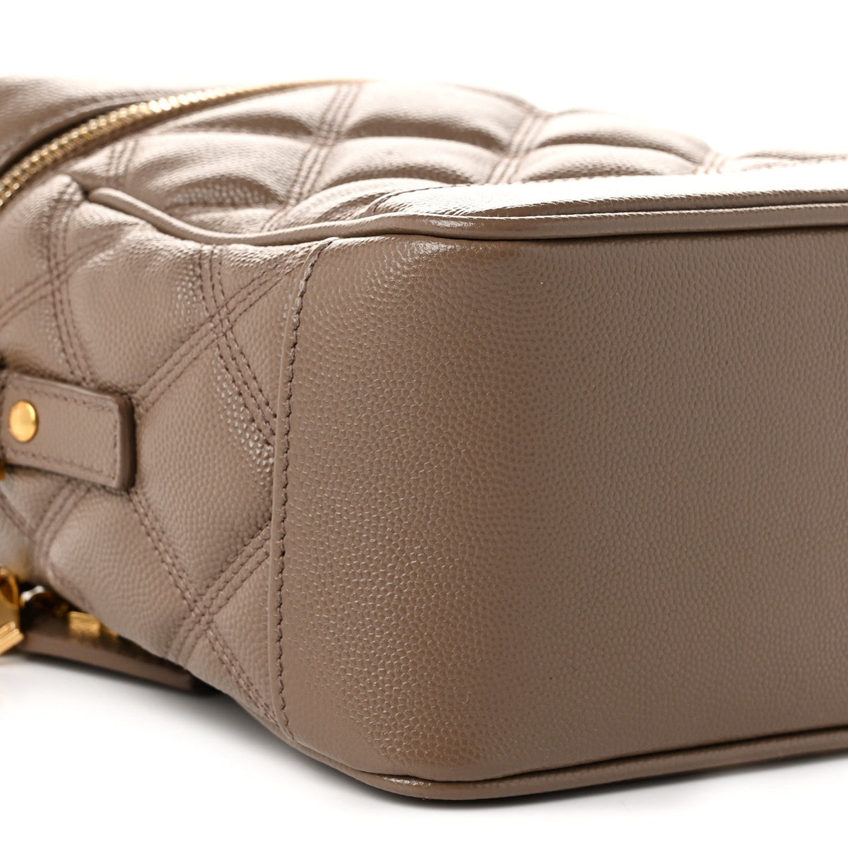 Quilted Handbag - Beige