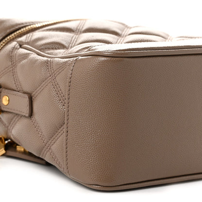 Quilted Handbag - Beige