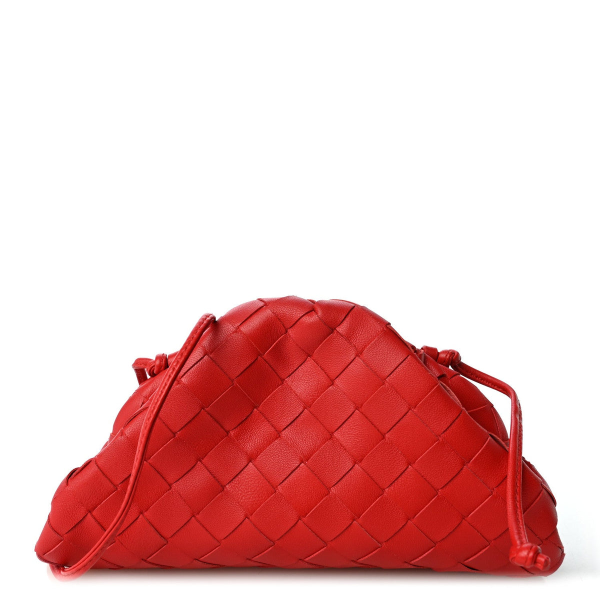 Mini Nappa Pouch - Red