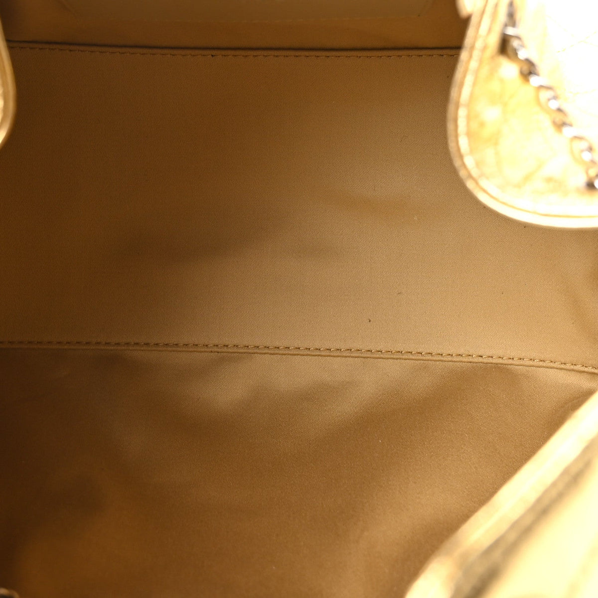Small Quilted Calfskin Handbag - Gold