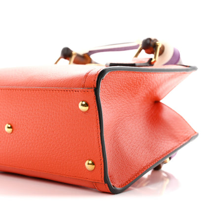 Mini Calfskin Tote Bag - Red