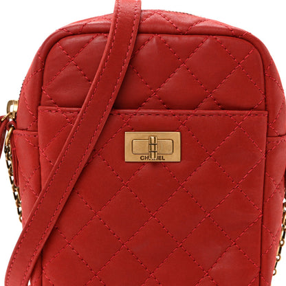 Quilted Calfskin Handbag - Red