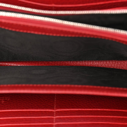 Mini Calfskin Wallet Bag - Red