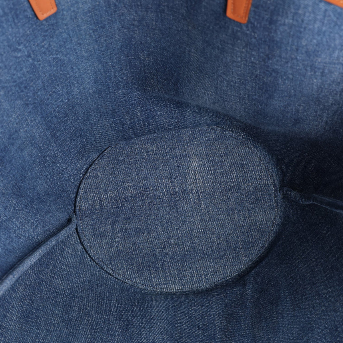 Large Calfskin Tote Bag - Blue