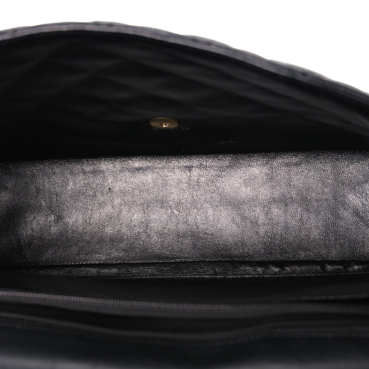 Maxi Quilted Lambskin Flap Shoulder Bag - Black