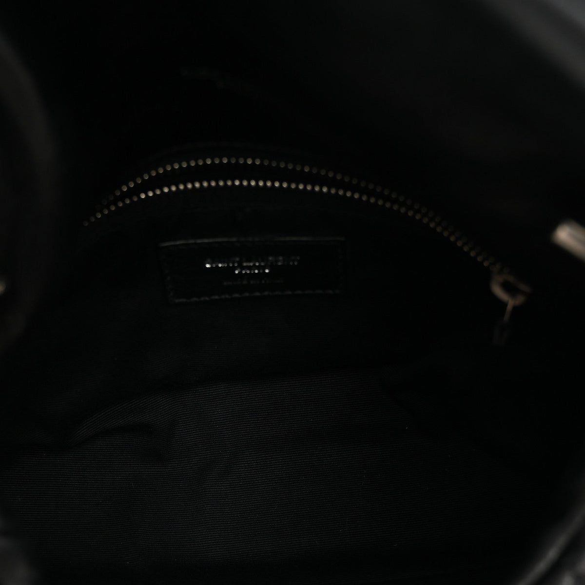 Quilted Lambskin Satchel Bag - Black