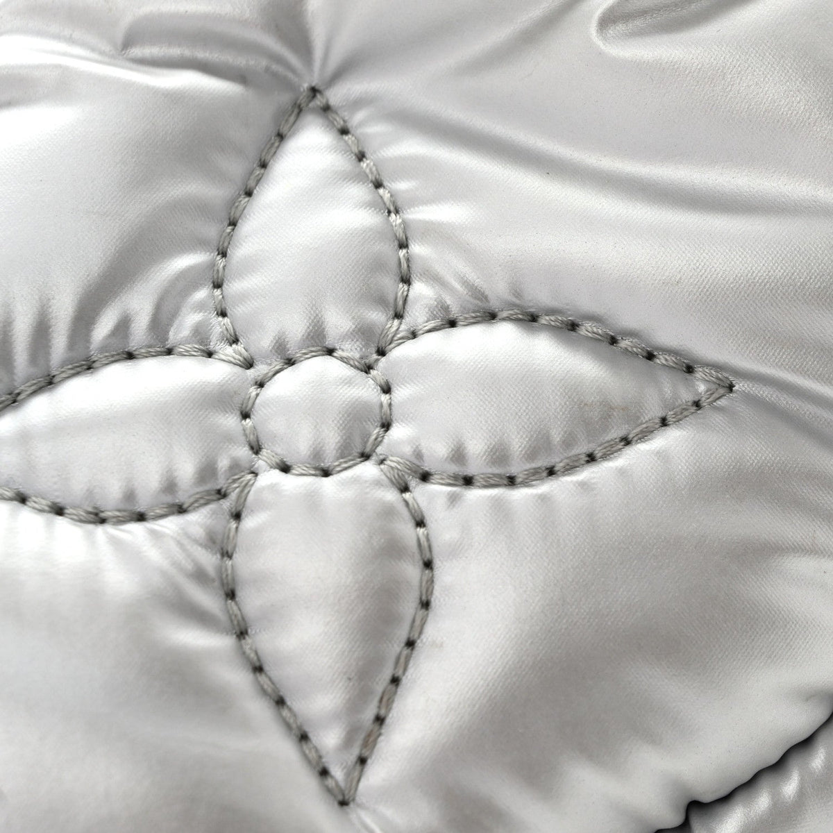 Econyl Monogram Pillow Bumbag Silver Handbag