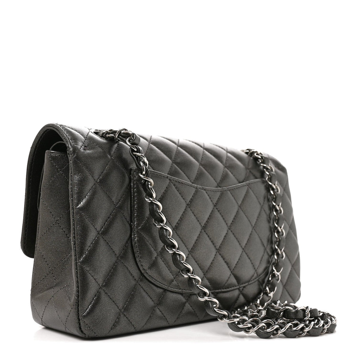 Medium Quilted Lambskin Flap Shoulder Bag