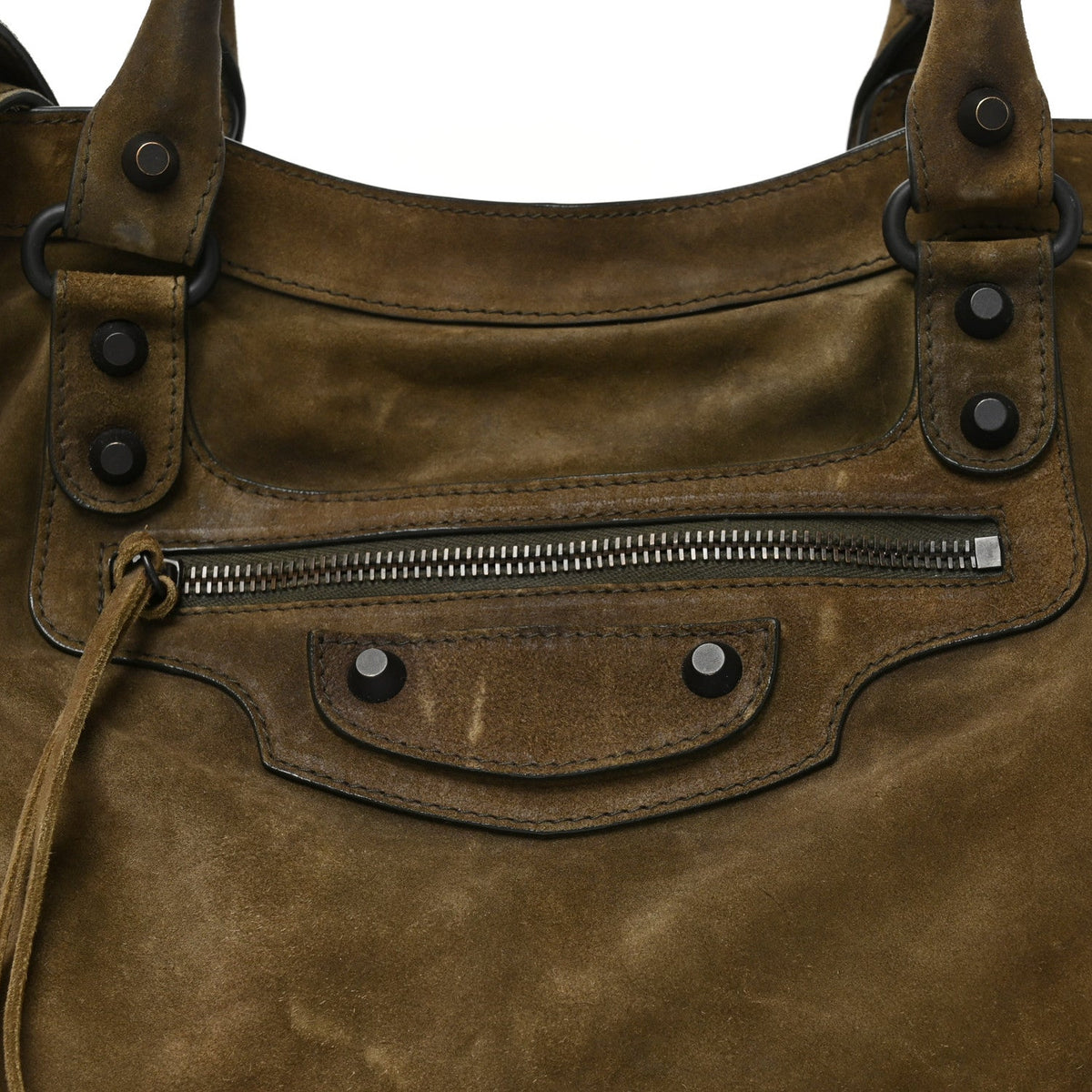 Medium Calfskin Suede Handbag