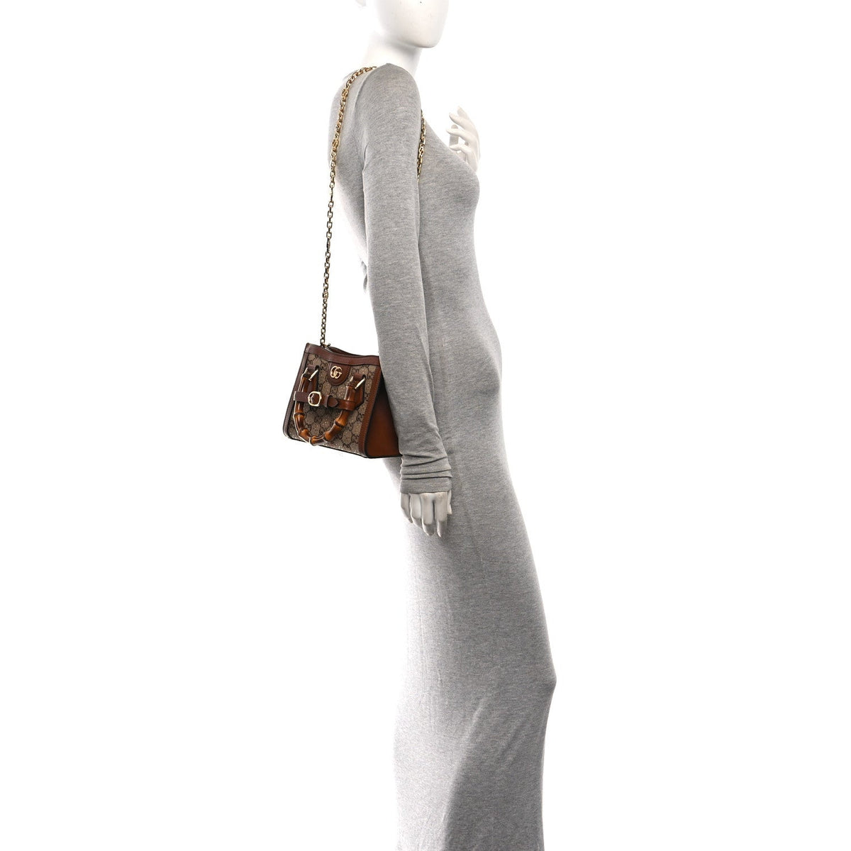 Mini Calfskin Canvas Tote Bag