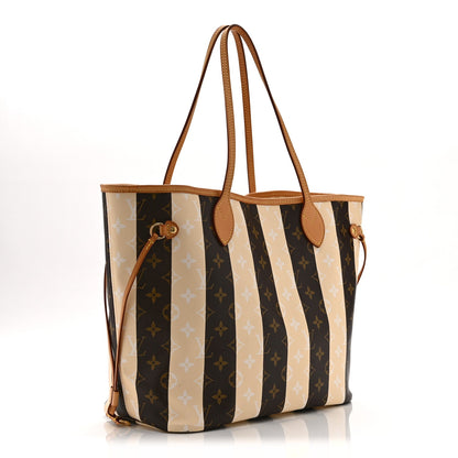 Monogram Rayures Neverfull Mm Handbag