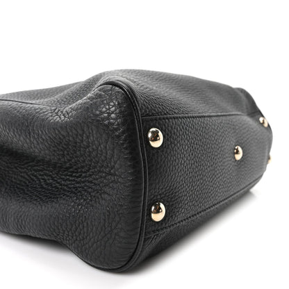 Small Calfskin Tote Bag - Black
