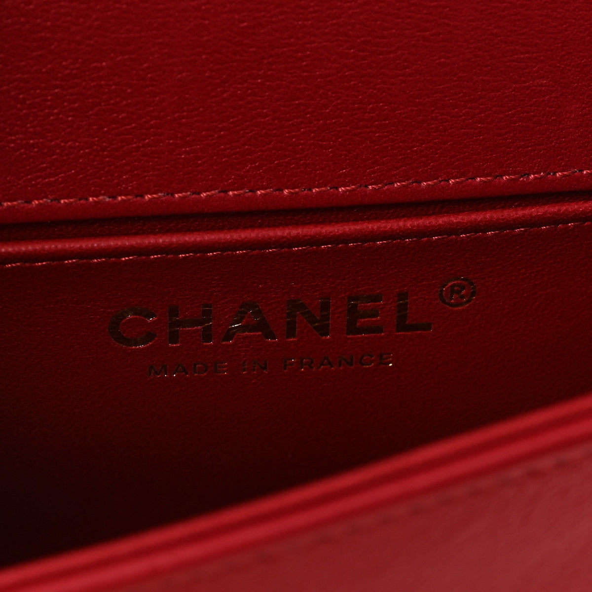 Small Quilted Calfskin Handbag - Red