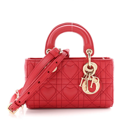 Lambskin Handbag - Red