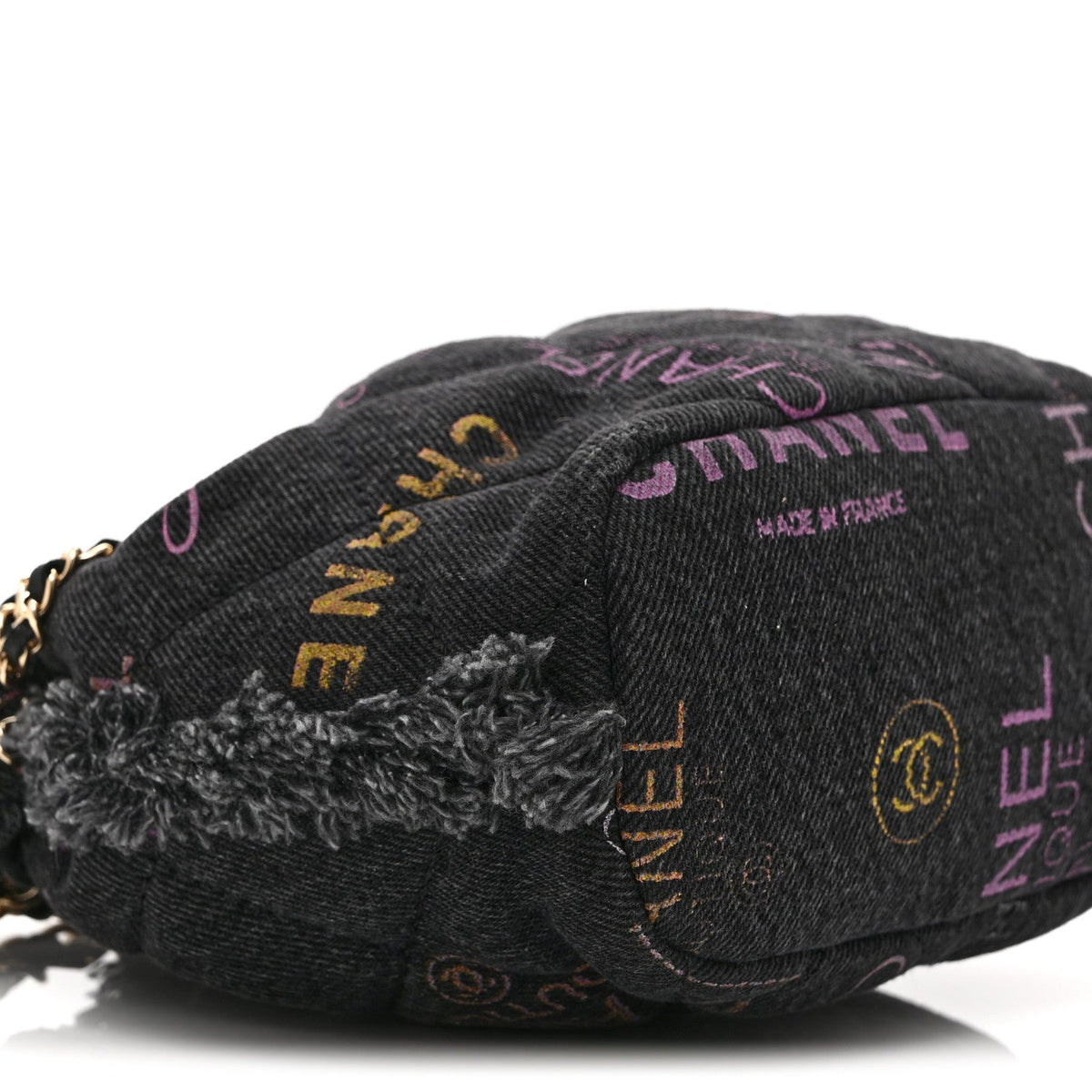 Small Quilted Bucket Bag - Black