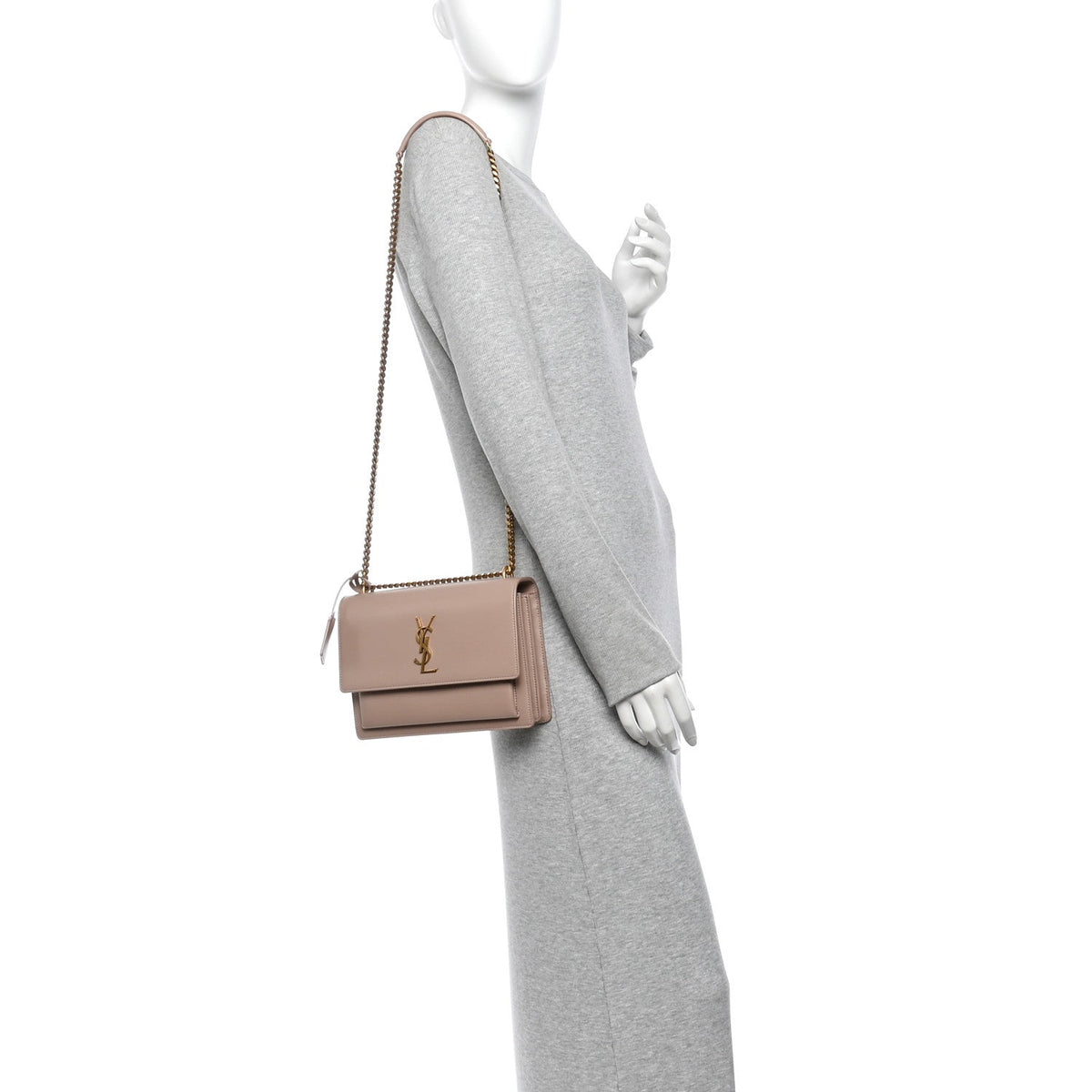 Medium Calfskin Handbag - Beige
