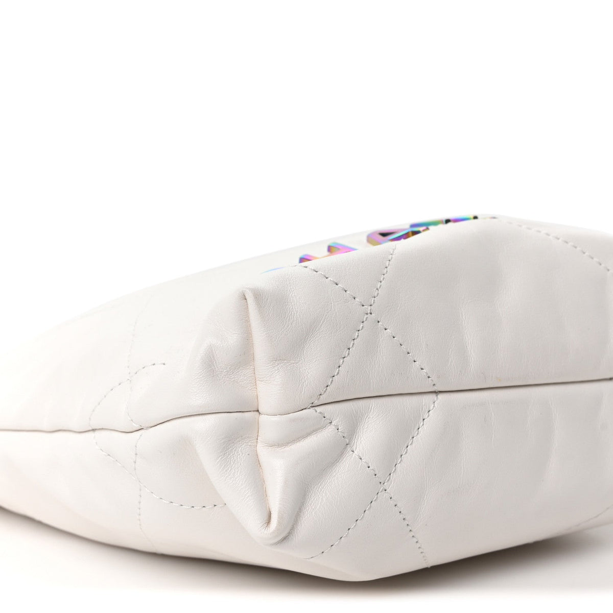 Mini Quilted Calfskin Handbag - White