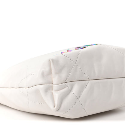 Mini Quilted Calfskin Handbag - White