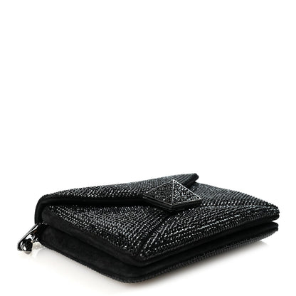 Small Suede Clutch Bag - Black