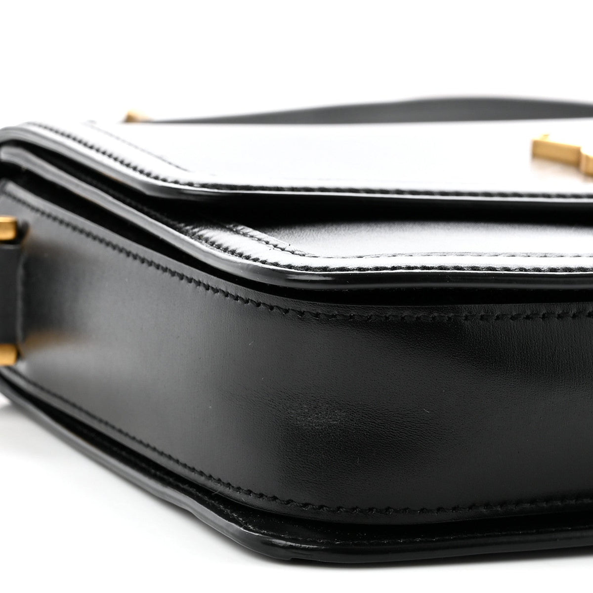Small Calfskin Satchel Bag - Black