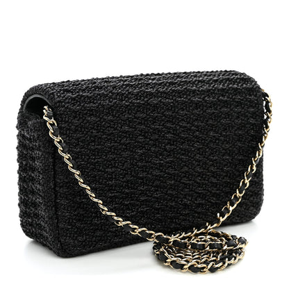 Mini Fabric Flap Shoulder Bag - Tan