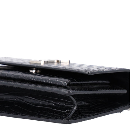 Calfskin Wallet Bag - Black