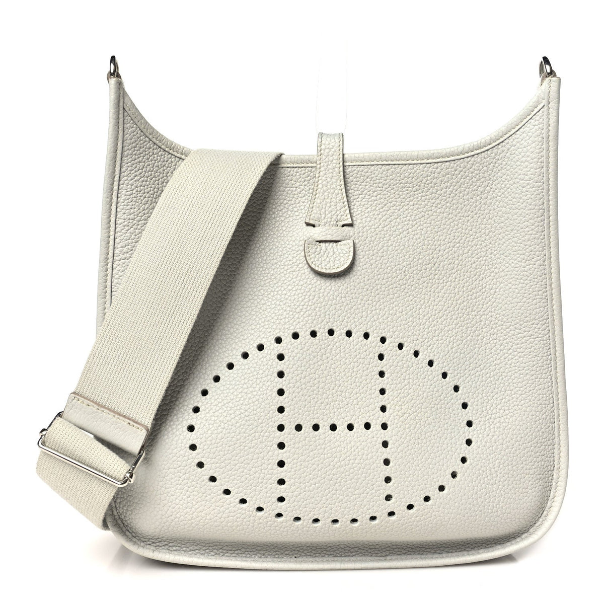 Taurillon Clemence Evelyne Iii Pm Gris P Handbag