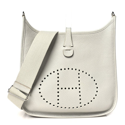 Taurillon Clemence Evelyne Iii Pm Gris P Handbag