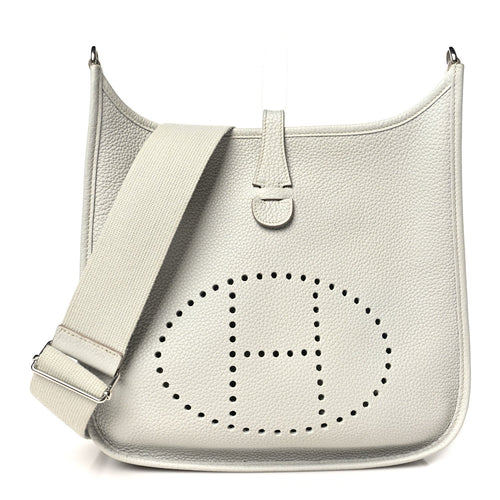Taurillon Clemence Evelyne Iii Pm Gris P Handbag