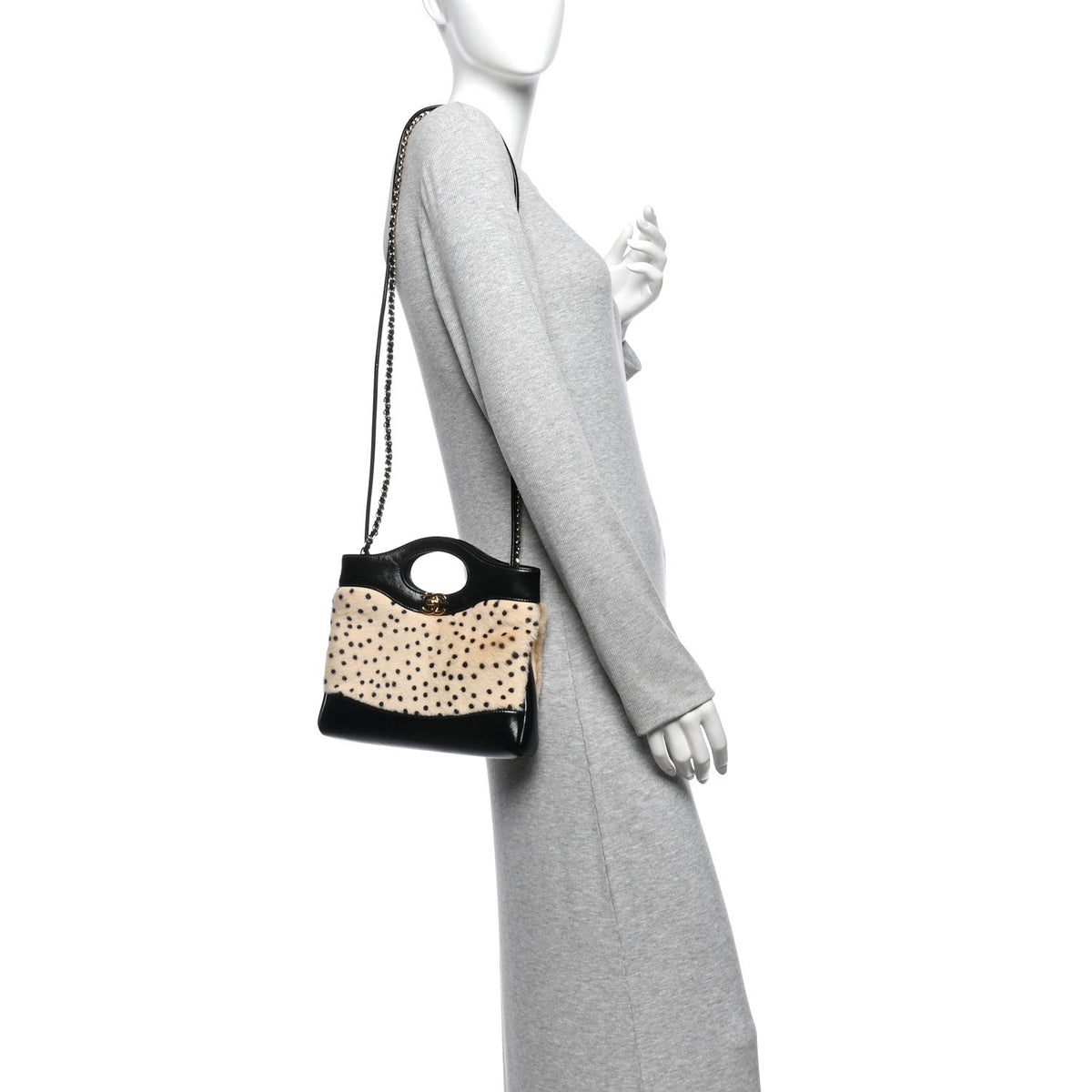 Mini Lambskin Handbag - Beige
